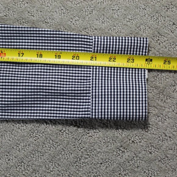 J Crew Size Small Habaerdashery Black and White Check Button Up Shirt - LIKE NEW - Picture 7 of 7